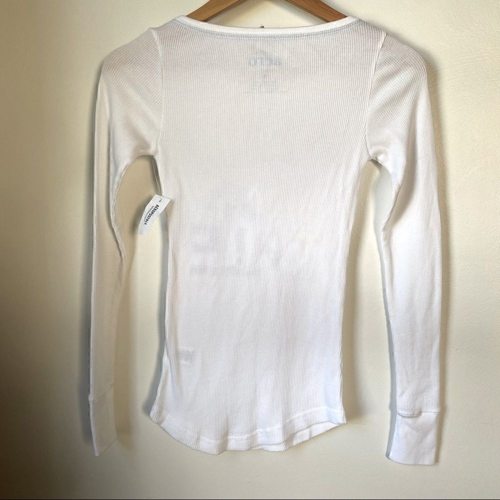 NWT Aeropostale cotton long sleeve waffle knit top - Picture 2 of 7